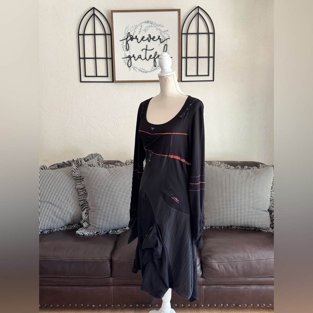 Rare LA MODE EST A VOUS Lagenlook Dress Size EU 46 Retro IndieSleeze Vintage - Picture 6 of 14